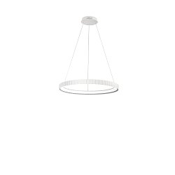 Obrázek pro produkt Závěsné LED svítidlo Nike (bílé, kov) 58 W, 8470 lm, DIP‑CCT 2700 / 3200 / 4000 K, pr. 68,5 x výška 150 cm - FANEUROPE