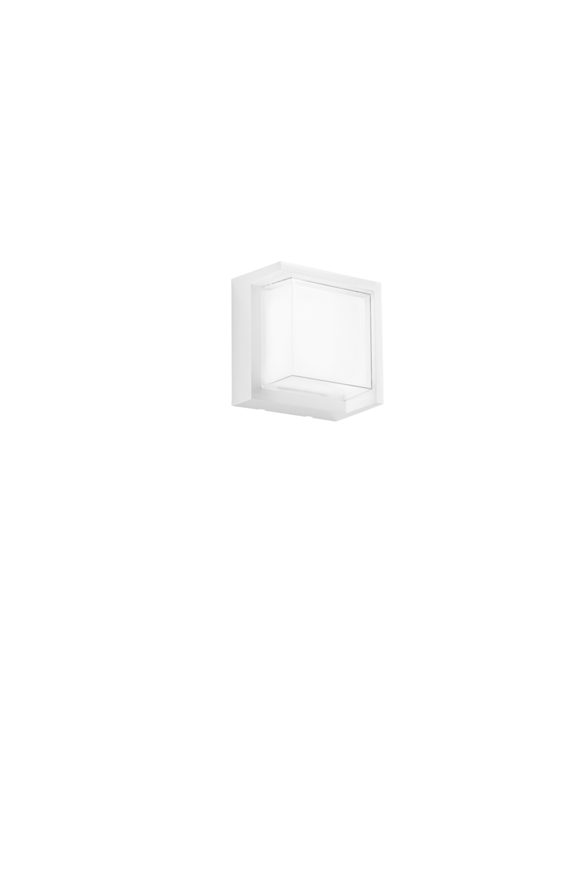 FAN LED-W-BLOCK-Q-BCO Nástěnné LED svítidlo Block čtvercové (bílé) 15 W, 1800 lm, CCT 3000 / 4200 / 6500 K, 16 x 16 x 10 cm - FANEUROPE