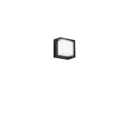 Obrázek pro produkt Nástěnné LED svítidlo Block čtvercové (černé) 15 W, 1800 lm, CCT 3000 / 4200 / 6500 K, 16 x 16 x 10 cm - FANEUROPE
