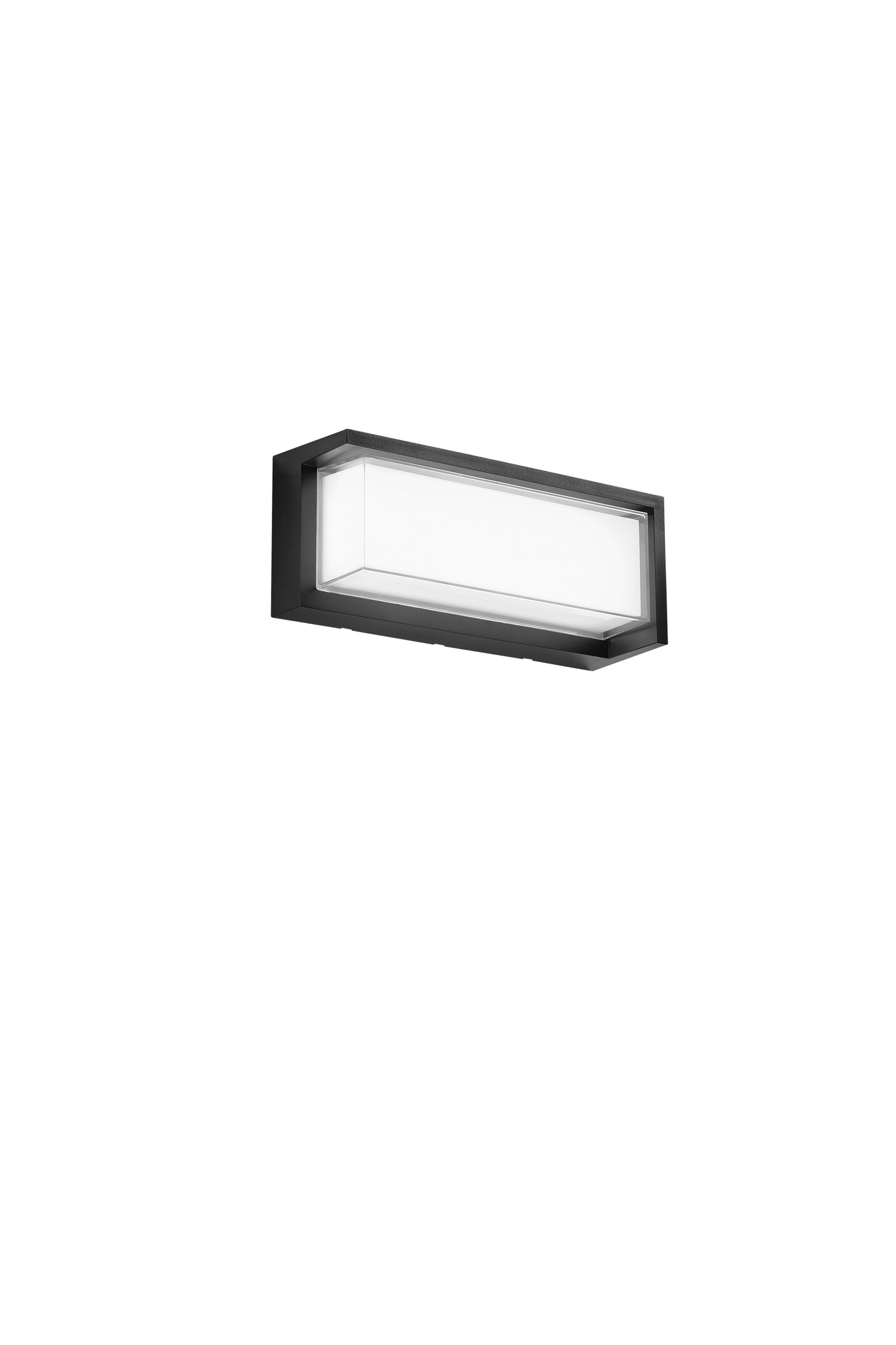 FAN LED-W-BLOCK-RT-NER Nástěnné LED svítidlo Block obdélníkové (černé) 24 W, 3210 lm, CCT 3000 / 4200 / 6500 K, 32 x 13 x 10 cm - FANEUROPE
