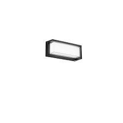 Obrázek pro produkt Nástěnné LED svítidlo Block obdélníkové (černé) 24 W, 3210 lm, CCT 3000 / 4200 / 6500 K, 32 x 13 x 10 cm - FANEUROPE
