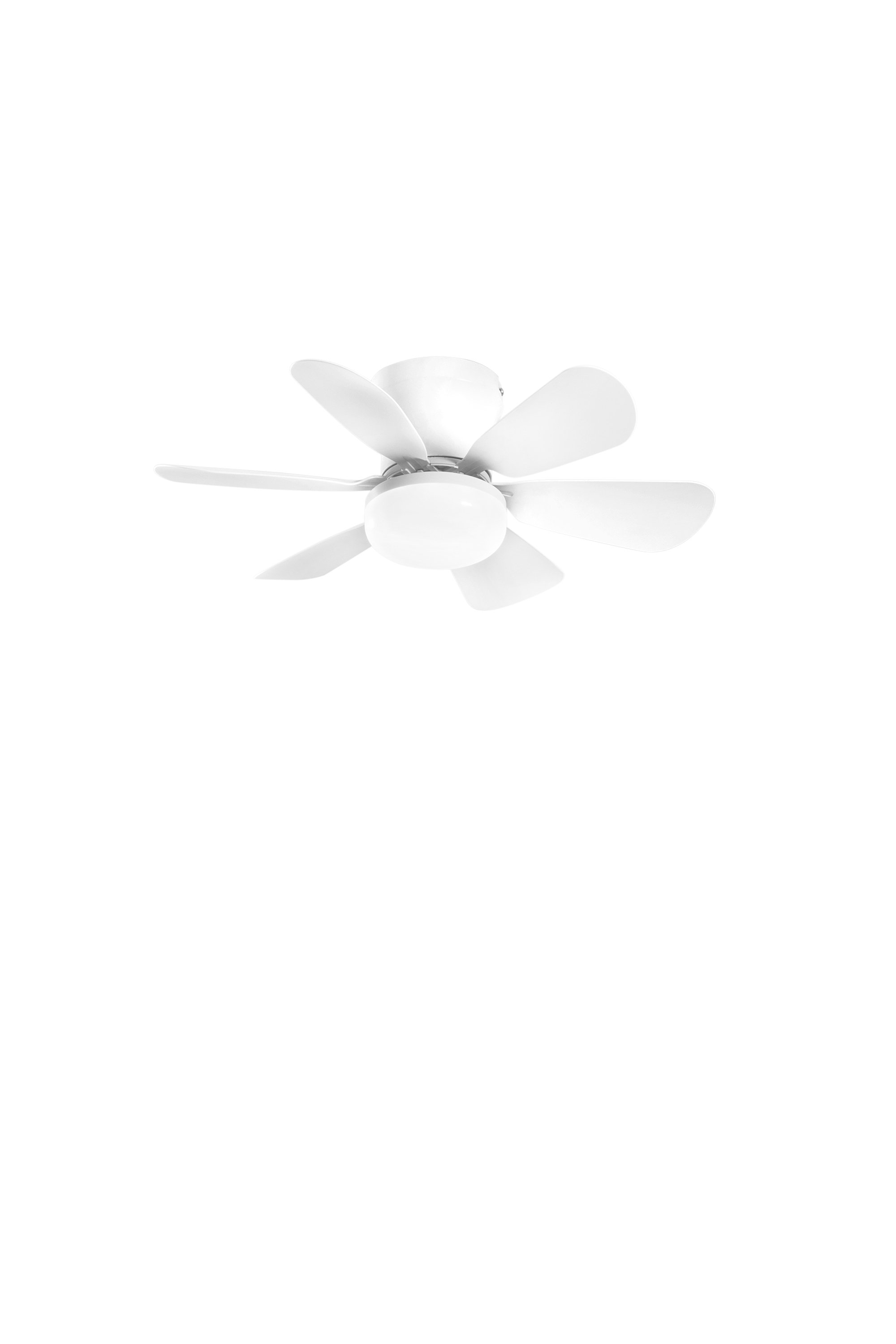 FAN LED-WIND-BCO Stropní ventilátorové LED svítidlo Wind (bílé) 10 W, 1100 lm, CCT, stmívatelné, IR ovladač, 16 x 53 cm - FANEUROPE