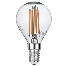 Obrázek pro produkt Sada žárovek KIT 3 PZ Žárovka LED FILAMENTO GLOBO E14 4W 470LM 2700K 300° 45x78 mm 15000 h CRI 80 - FANEUROPE