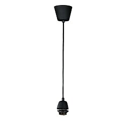 Obrázek pro produkt Závěsné svítidlo PENDEL černá E27 9,5x9,5x80 cm - FANEUROPE