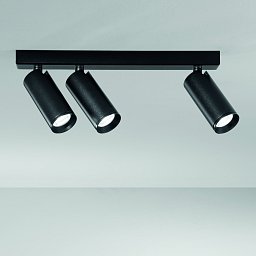 Obrázek pro produkt LED spot Plauto (černý, ocel + hliník) 3 x GU10 - FANEUROPE