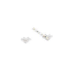 Obrázek pro produkt Příslušenství LED pásek spojka ANGOLARE průhledná (1 pc) pro STRIP 24 V 10x10x10 mm - FANEUROPE