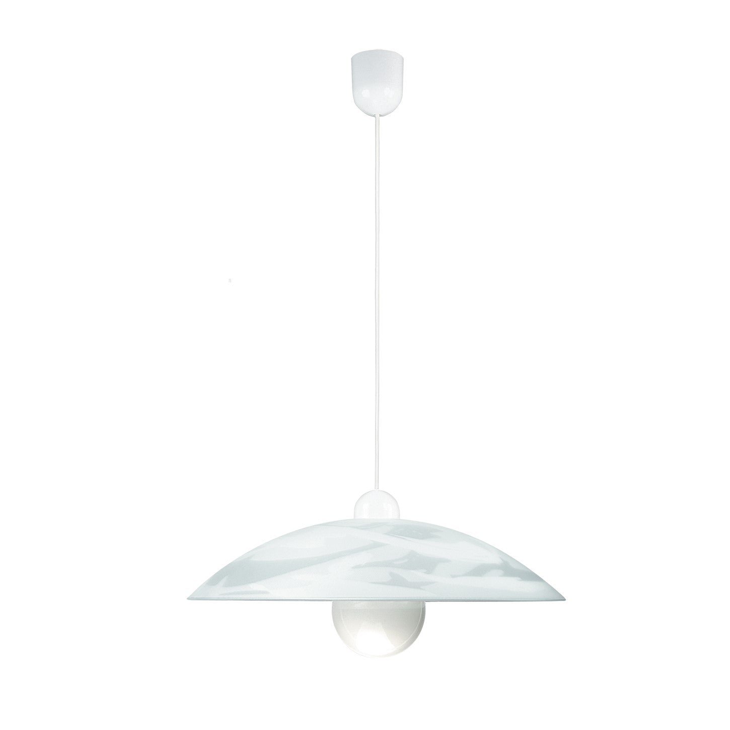 FAN 09-04010 Závěsné svítidlo ALABASTRO bílá 1xE27 48x120cm - FANEUROPE