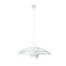 Obrázek pro produkt Závěsné svítidlo ALABASTRO bílá 1xE27 48x120cm - FANEUROPE
