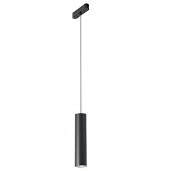 Obrázek pro produkt Systém 48 V - závěsné LED svítidlo na liště Bernini, černé, hliník/plast, 9 W, 110 lm, CCT, 150 x 5 cm - FANEUROPE