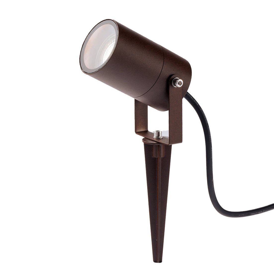 FAN I-AKRON-BRO Venkovní reflektor Akron, corten, na kolíku, 1 x GU10, IP54, 10 x 6 cm - FANEUROPE