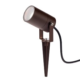 Obrázek pro produkt Venkovní reflektor Akron, corten, na kolíku, 1 x GU10, IP54, 10 x 6 cm - FANEUROPE