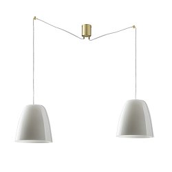 Obrázek pro produkt Závěsné svítidlo Ares, bílé, 2 x E27, 35 x 250 cm - FANEUROPE