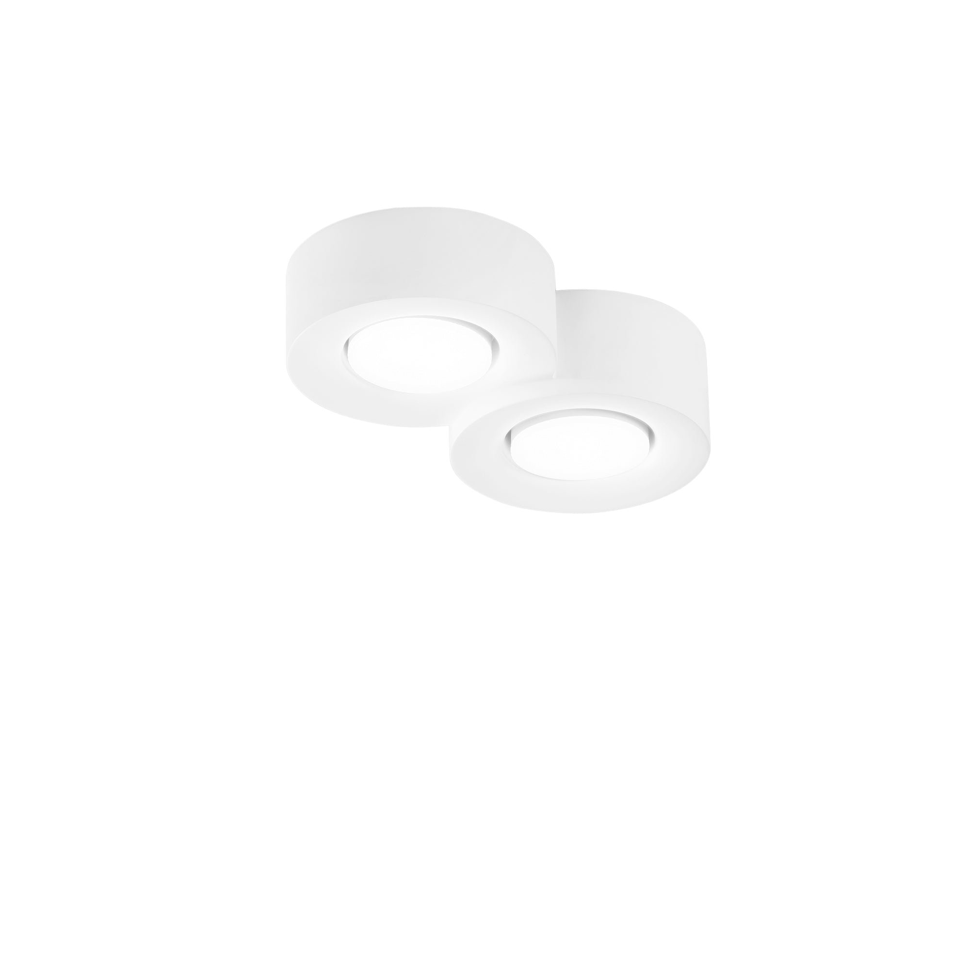 FAN I-ATHEN-R2 Stropní svítidlo Athen kruhové, bílé, 2 x GX53, 26 x 6,3 cm - FANEUROPE