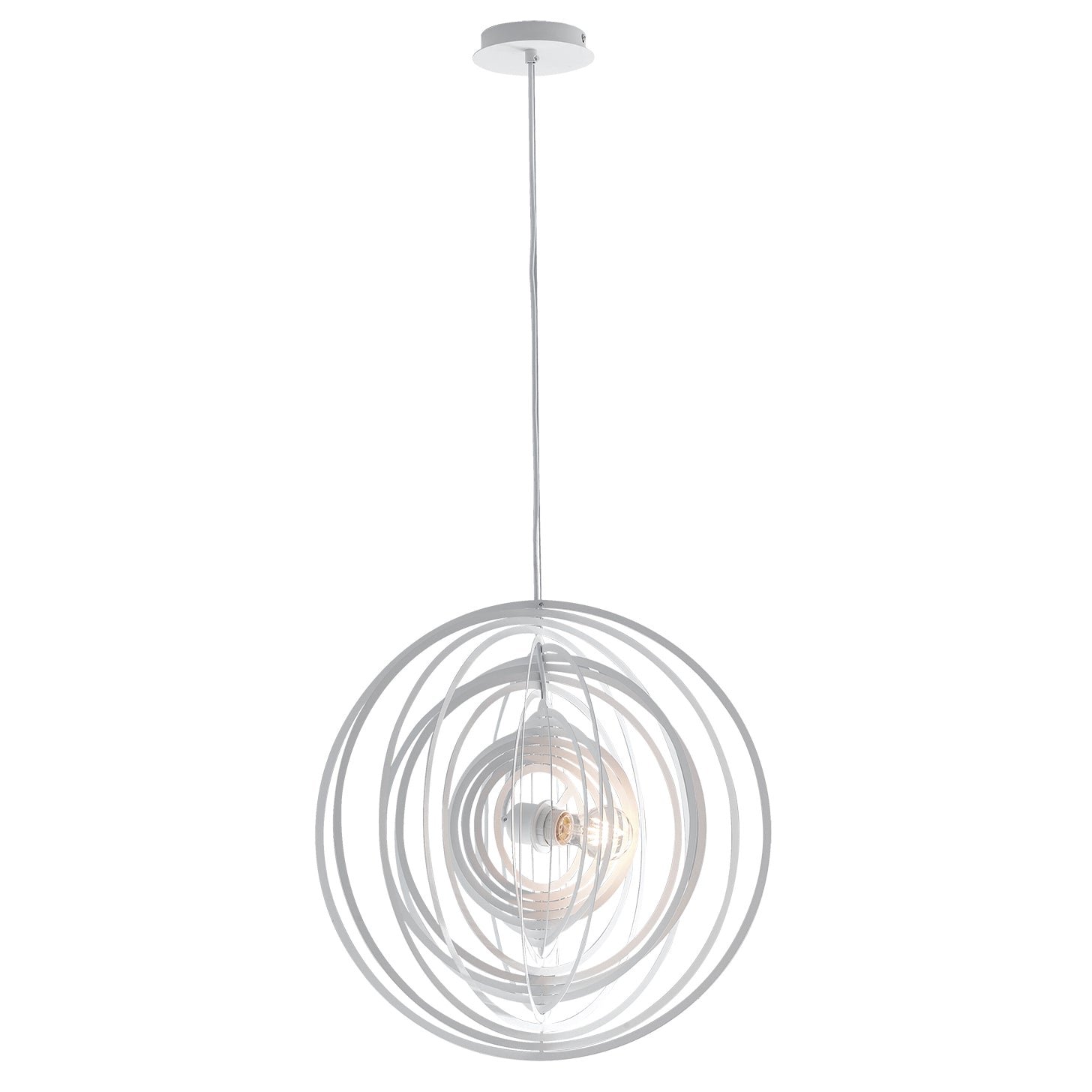 FAN I-CLUB-S50 BCO Závěsné svítidlo Club, bílé, 1 x E27, 50 x 120 cm - FANEUROPE