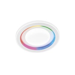 Obrázek pro produkt Stropní LED svítidlo Dygital kruhové, bílé, 40 W, 4310 lm, CCT + RGB, dálkový ovladač, pr. 48 x 6,8 cm - FANEUROPE