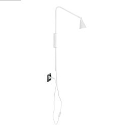 Obrázek pro produkt Nástěnné svítidlo Enea, nastavitelné, bílé, 1 x GU10, 37,7 x 9 x 69,5 cm - FANEUROPE