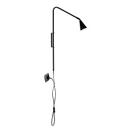 Obrázek pro produkt Nástěnné svítidlo Enea, nastavitelné, černé, 1 x GU10, 37,7 x 9 x 69,5 cm - FANEUROPE
