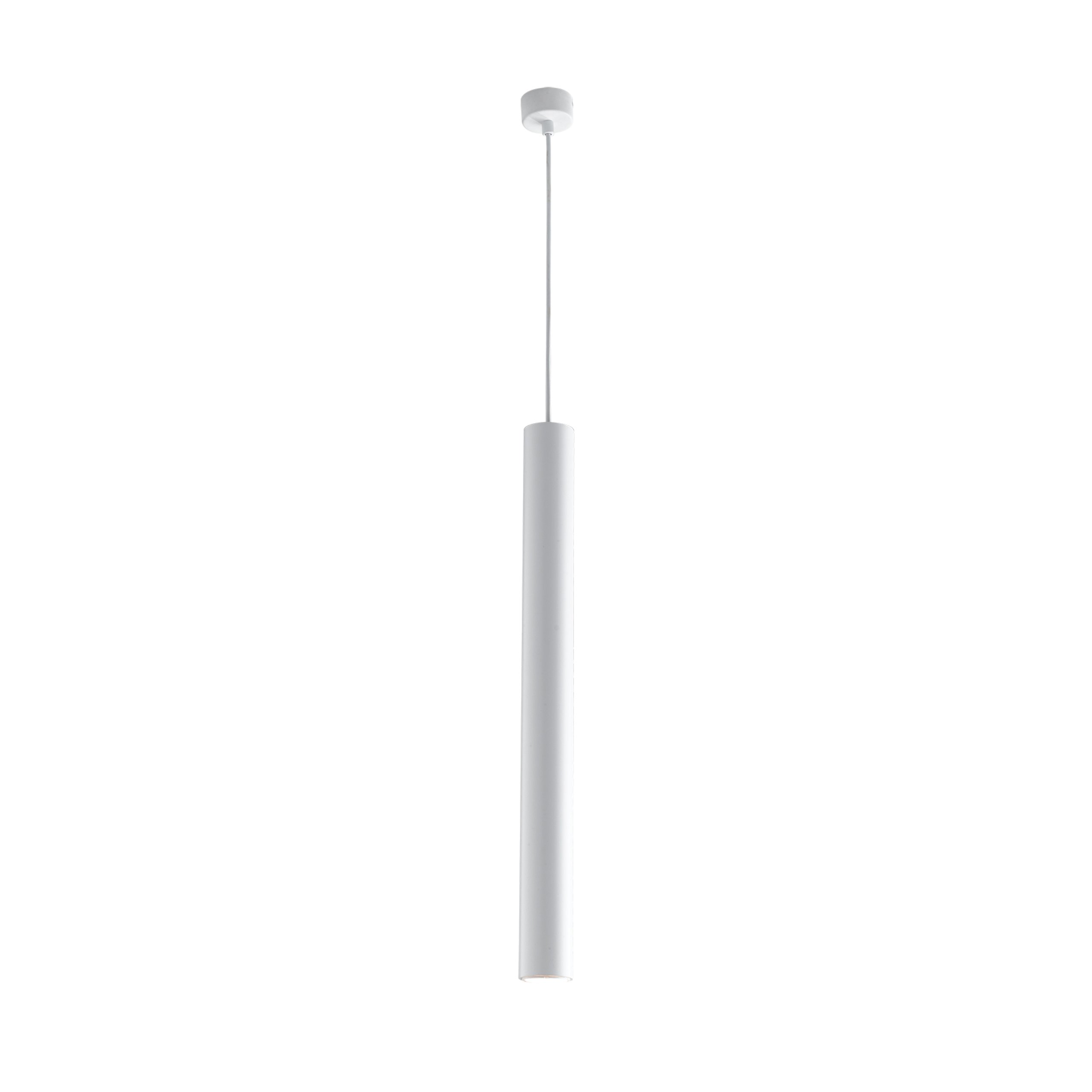 FAN I-FLUKE-S BCO Závěsné svítidlo Fluke, kruhové, bílé, 1 x GU10, 5,5 x 6 x 200 cm - FANEUROPE
