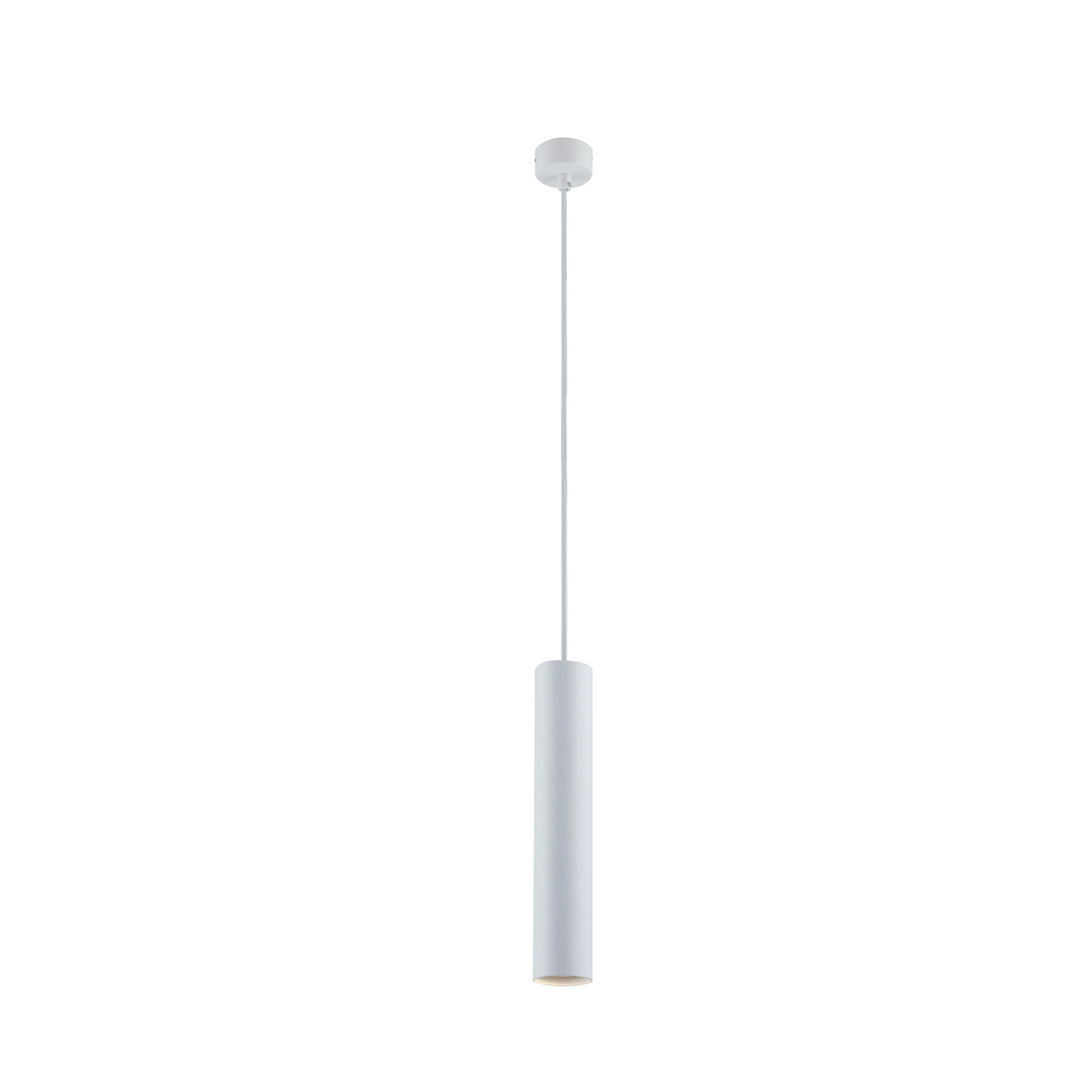 FAN I-FLUKE-S30 BCO Závěsné svítidlo Fluke, kruhové, bílé, 1 x GU10, 5,5 x 6 x 200 cm - FANEUROPE