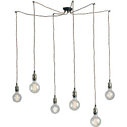 Obrázek pro produkt Závěsné svítidlo Groove, měděné, 6 x E27, délka 250 cm - FANEUROPE
