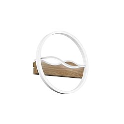 Obrázek pro produkt Stropní LED svítidlo Hawaii kruhové, bílé/dřevěné, 36 W, 4605 lm, CCT, pr. 40 x 6,8 cm - FANEUROPE