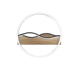 Obrázek pro produkt Stropní LED svítidlo Hawaii kruhové, černé/dřevěné, 36 W, 4605 lm, CCT, pr. 40 x 6,8 cm - FANEUROPE