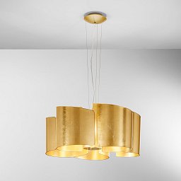 Obrázek pro produkt Závěsné svítidlo Imagine, zlaté, 5 x E27, 63 x 120 cm - FANEUROPE