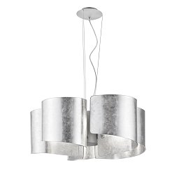 Obrázek pro produkt Závěsné svítidlo Imagine, stříbrné, 5 x E27, 63 x 120 cm - FANEUROPE