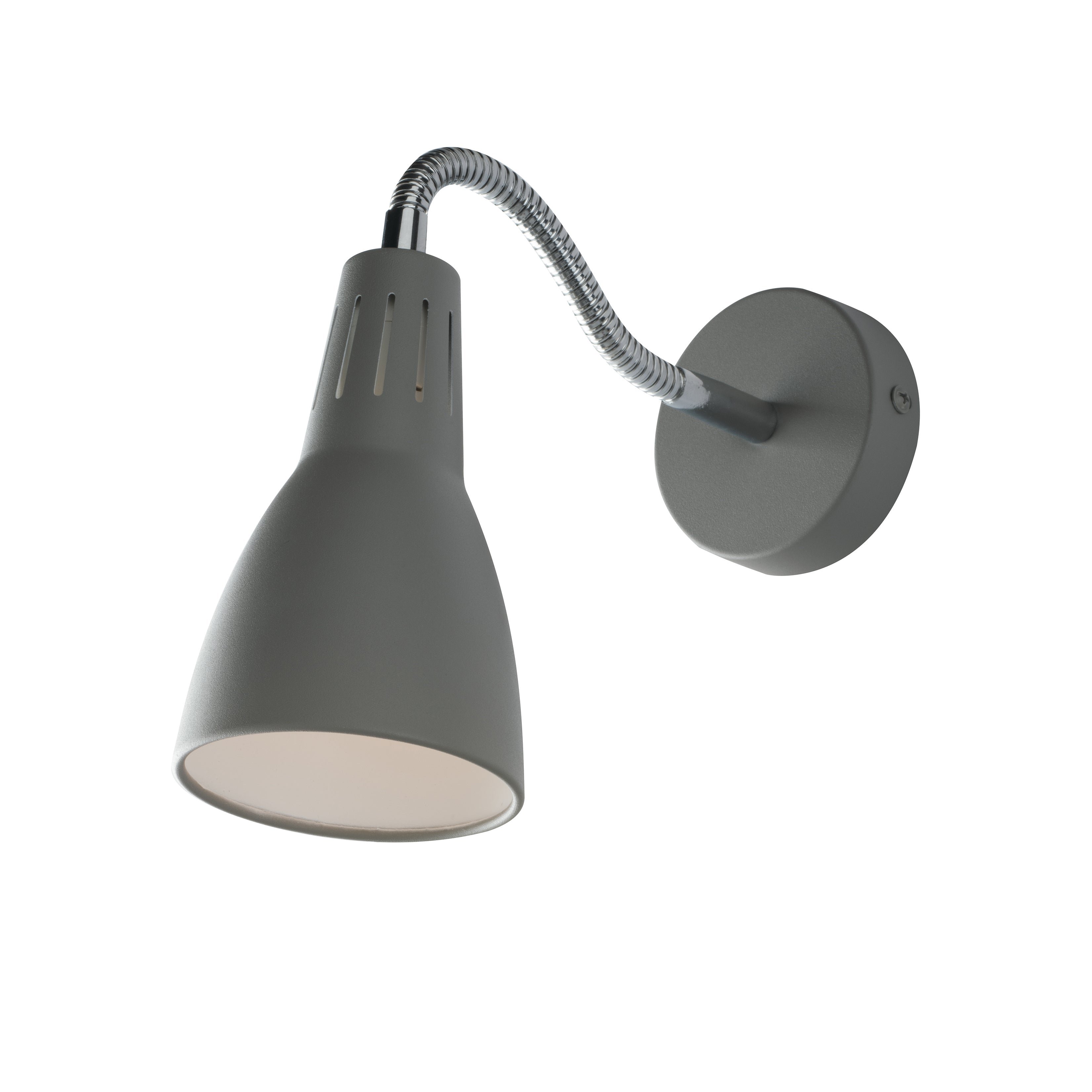 FAN I-LOGIKO-AP GR Nástěnné svítidlo Logiko, šedé, 1 x E14, 8,5 x 33,5 cm - FANEUROPE