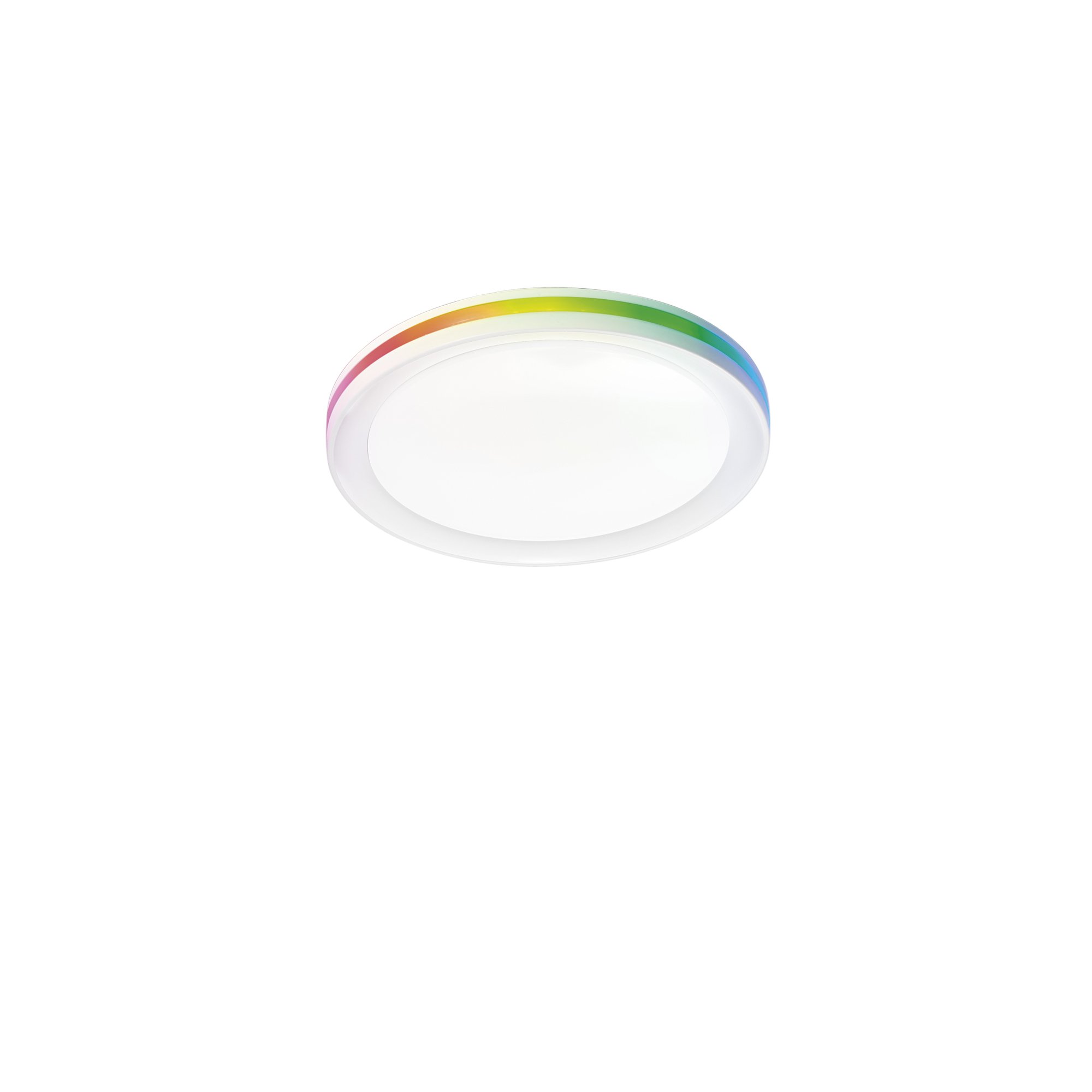 FAN I-MAKEUP-PL40 Stropní LED svítidlo Makeup, kruhové, bílé, 35 W/4050 lm, CCT + RGB, 40 x 7 cm - FANEUROPE