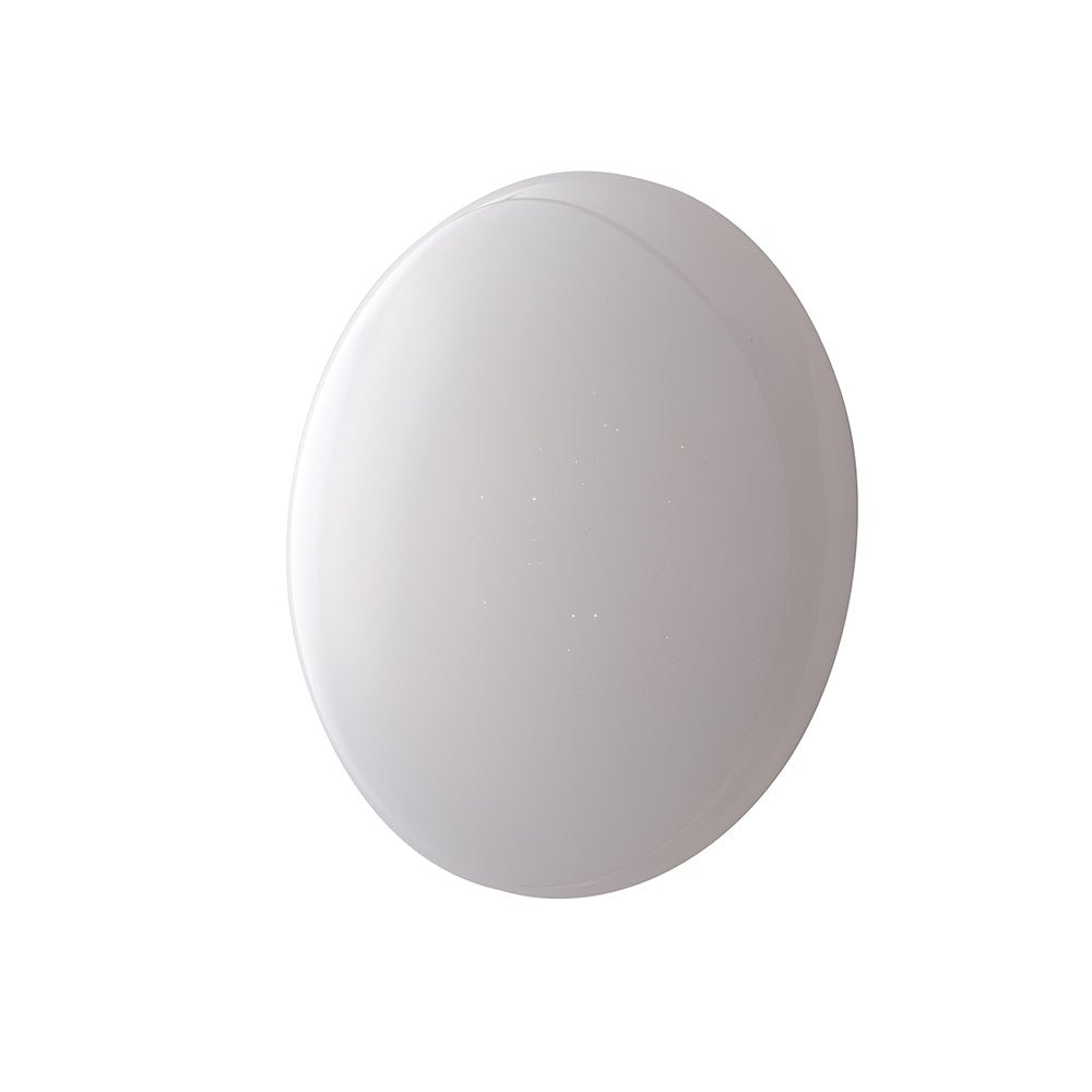 FAN I-MOON-R40-CCT Koupelnové stropní LED svítidlo Moon kruhové, bílé, 24 W, 2460 lm, CCT, IP44, 40 x 10 cm - FANEUROPE