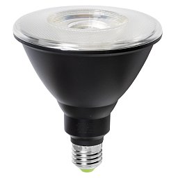 Obrázek pro produkt Žárovka LED PAR38 černá E27, 15 W, 1150 lm, 4000 K, 38°, 121 x 125 mm, 25 000 h, CRI 80 - FANEUROPE