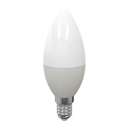 Obrázek pro produkt Stmívatelná žárovka LED CANDELA E14, 6 W, 510 lm, 3000 K, 160°, 37 x 98 mm, 15 000 h, CRI 80 - FANEUROPE