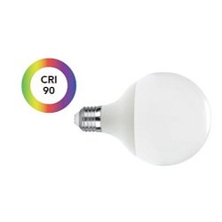 Obrázek pro produkt Žárovka LED GLOBO E27, 14 W, 1521 lm, 3000 K, 300 °, 95 x 138 mm, 15 000 h, CRI 90 - FANEUROPE