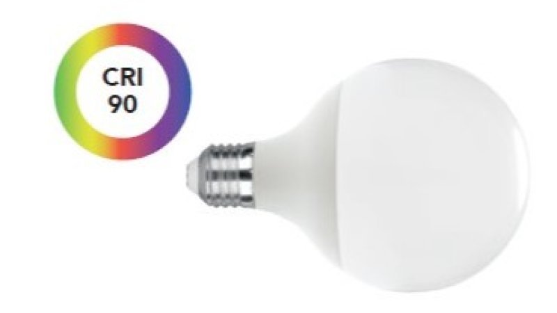 FAN KLASSIC-E27G95-13F-RA Žárovka LED GLOBO E27, 14 W, 1521 lm, 6500 K, 300 °, 95 x 138 mm, 15 000 h, CRI 90 - FANEUROPE