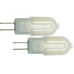 Sada 2 x žárovka LED G4 12 V AC/DC, 1,5 W, 120 lm, 3000 K, 360 °, 12 x 37 mm, 25 000 h, CRI 80 - FANEUROPE Obrázek pro produkt Sada 2 x žárovka LED G4 12 V AC/DC, 1,5 W, 120 lm, 3000 K, 360 °, 12 x 37 mm, 25 000 h, CRI 80 - FANEUROPE