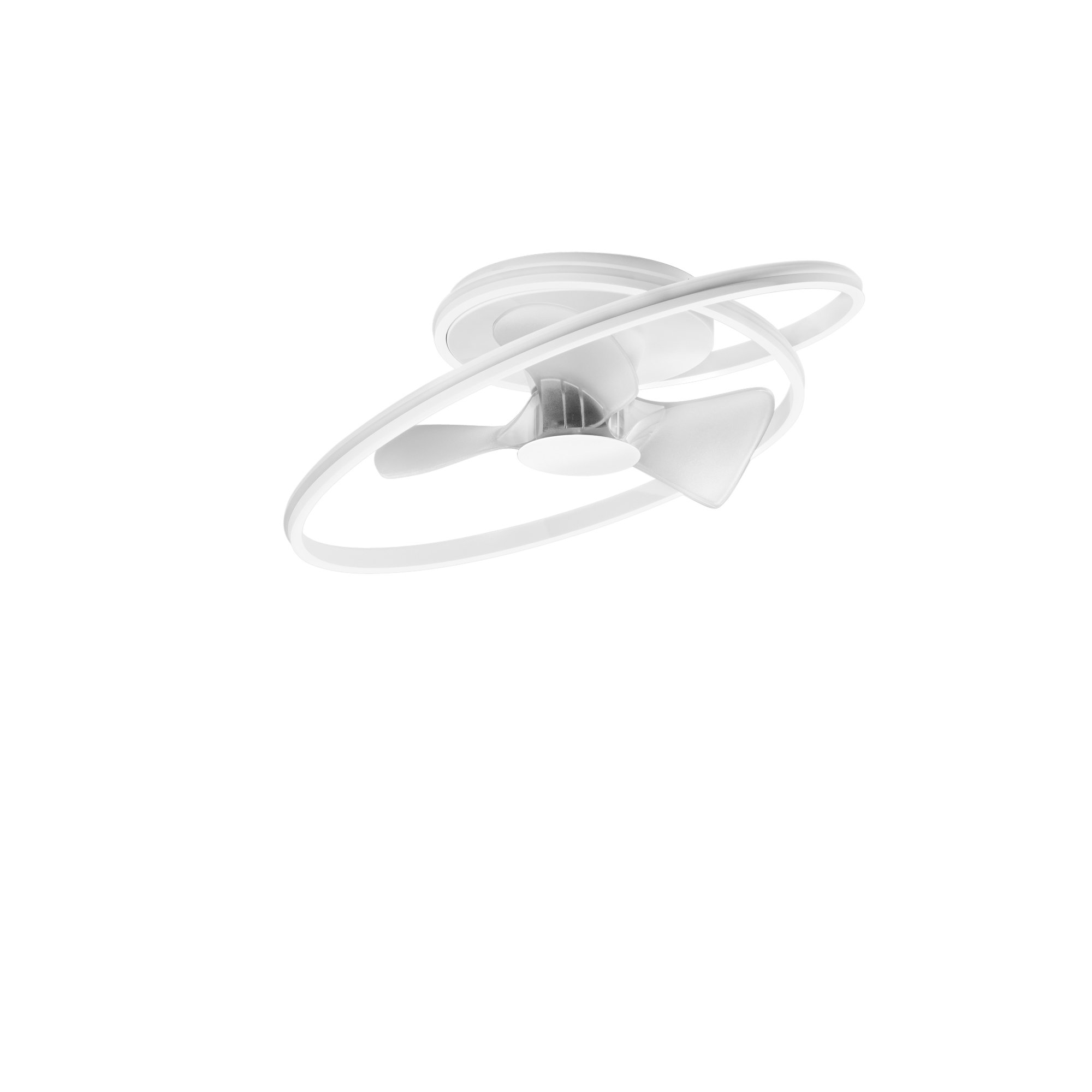FAN LED-AUSTER-COLOR Stropní ventilátorové LED svítidlo VENTILATORE, 65 W, RGB + CCT, 7650 lm, bílá, pr. 77 x 24 cm - FANEUROPE