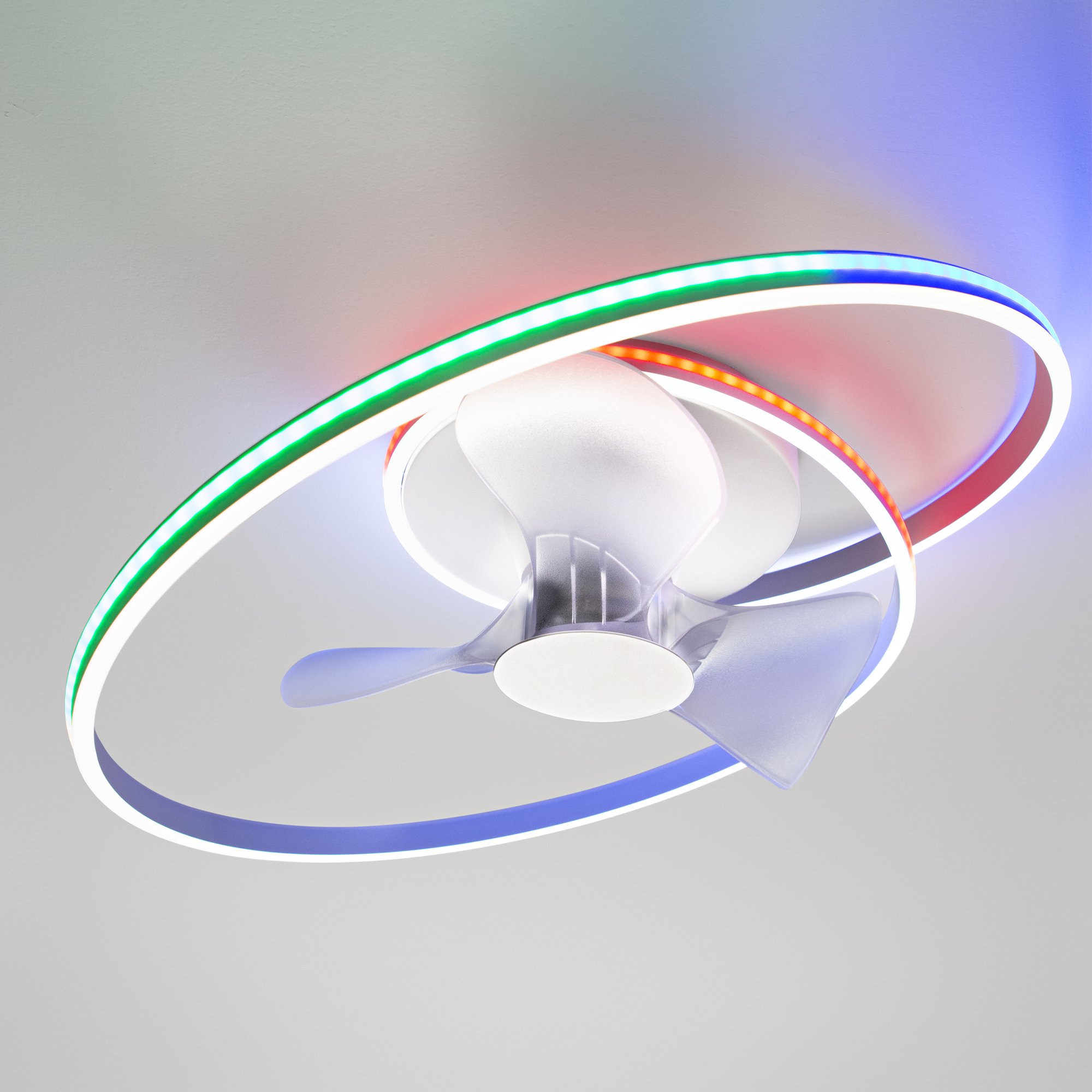 Obrázek produktu Stropní ventilátorové LED svítidlo VENTILATORE, 65 W, RGB + CCT, 7650 lm, bílá, pr. 77 x 24 cm - FANEUROPE 4 Obrázek produktu Stropní ventilátorové LED svítidlo VENTILATORE, 65 W, RGB + CCT, 7650 lm, bílá, pr. 77 x 24 cm - FANEUROPE 4