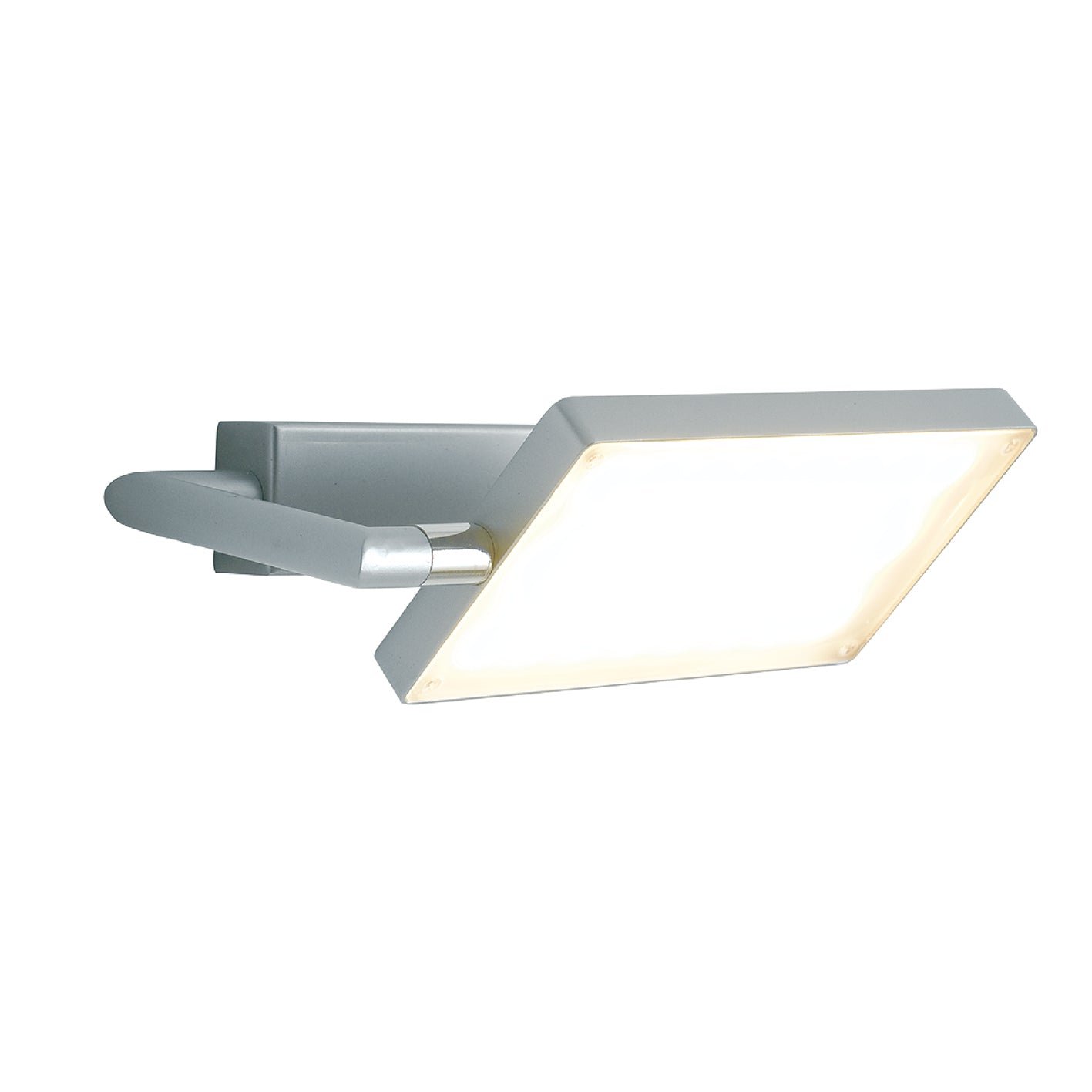 FAN LED-BOOK-AP-GR Nástěnné LED svítidlo BOOK šedá, 18 W, 1820 lm, 3200 K, 22,5 x 15 x 10 cm - FANEUROPE