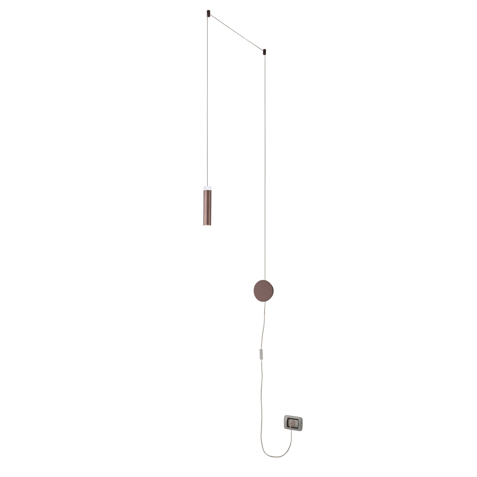 FAN LED-CANDLE-AP1 Nástěnné LED svítidlo CANDLE bronz, akrylát/hliník, 7 W, 720 lm, 4000 K, 400 x 20 x 4 cm - FANEUROPE