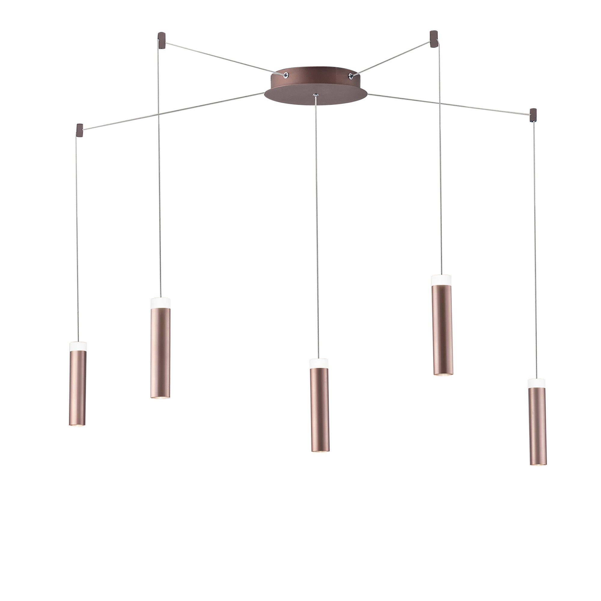 FAN LED-CANDLE-PL5 Závěsné LED svítidlo CANDLE bronz, 35 W, 3600 lm, 4000 K, 400 x 20 x 4 cm - FANEUROPE