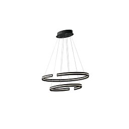 Obrázek pro produkt Závěsné LED svítidlo CLARKE černá, 60 W, 6750 lm, 4000 K, 78 x 40 x 124 cm - FANEUROPE