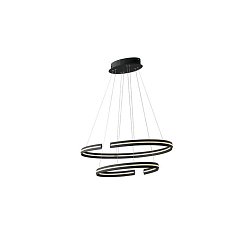 Obrázek pro produkt Závěsné LED svítidlo CLARKE černá, 60 W, 6750 lm, 3000 K, 78 x 40 x 124 cm - FANEUROPE