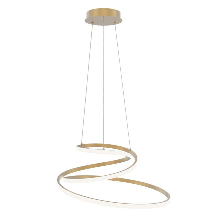 FAN LED-COASTER-S-ORO Závěsné LED svítidlo COASTER zlatá, 60 W, 8000 lm, CCT, 60 x 150 cm - FANEUROPE