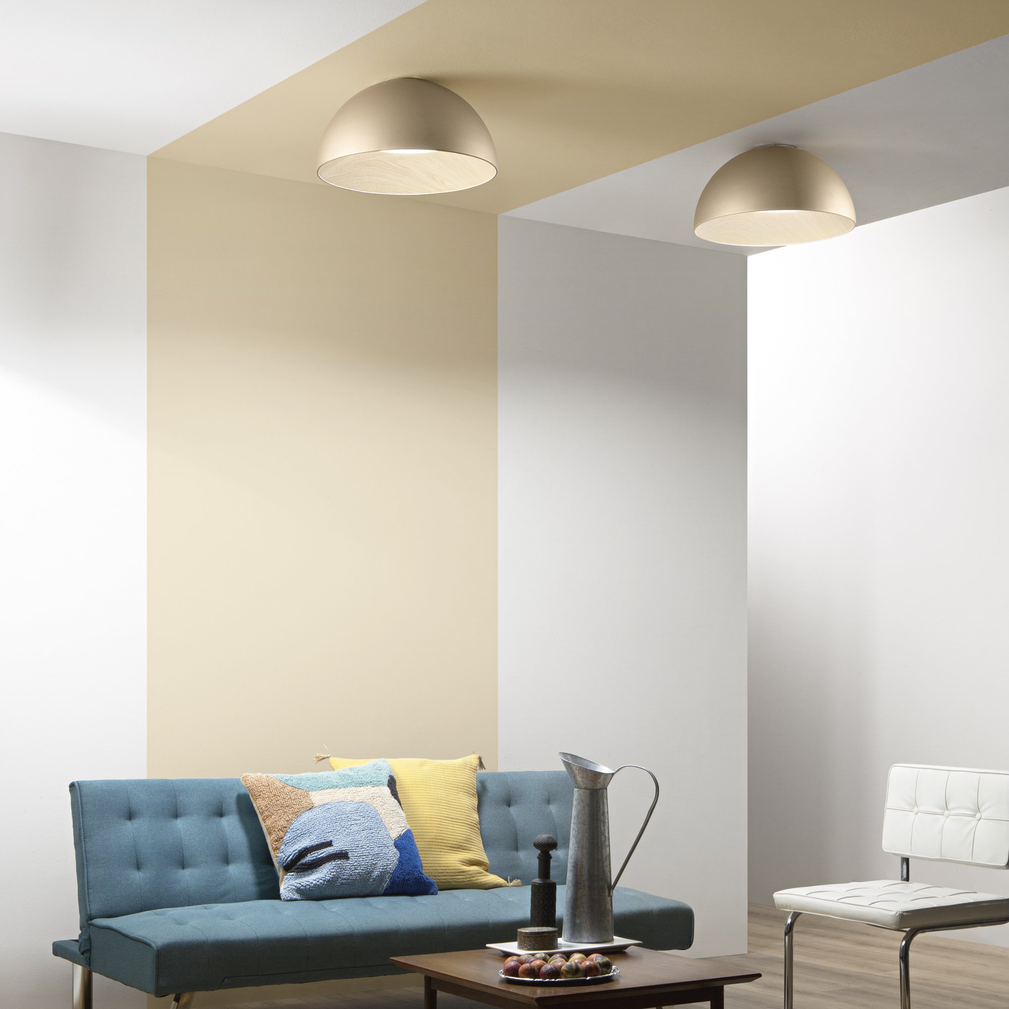 FAN LED-COCO-PL35-ORO Stropní LED svítidlo COCO zlatá, 30 W, 3840 lm, CCT, 35 x 23 cm - FANEUROPE (obrázek 3)