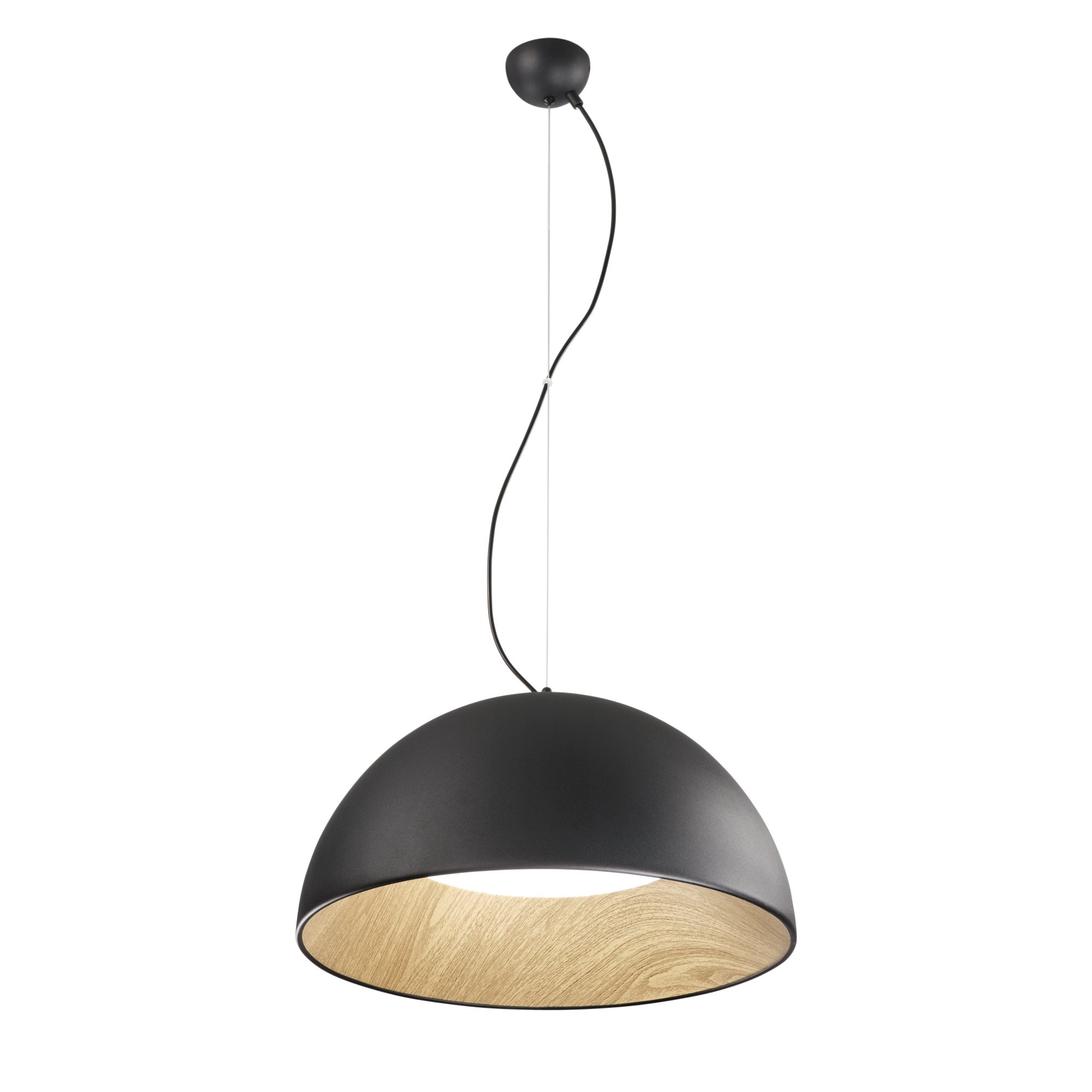 FAN LED-COCO-S50-NER Závěsné LED svítidlo COCO černá, 40 W, 5250 lm, CCT, 50 x 187 cm - FANEUROPE