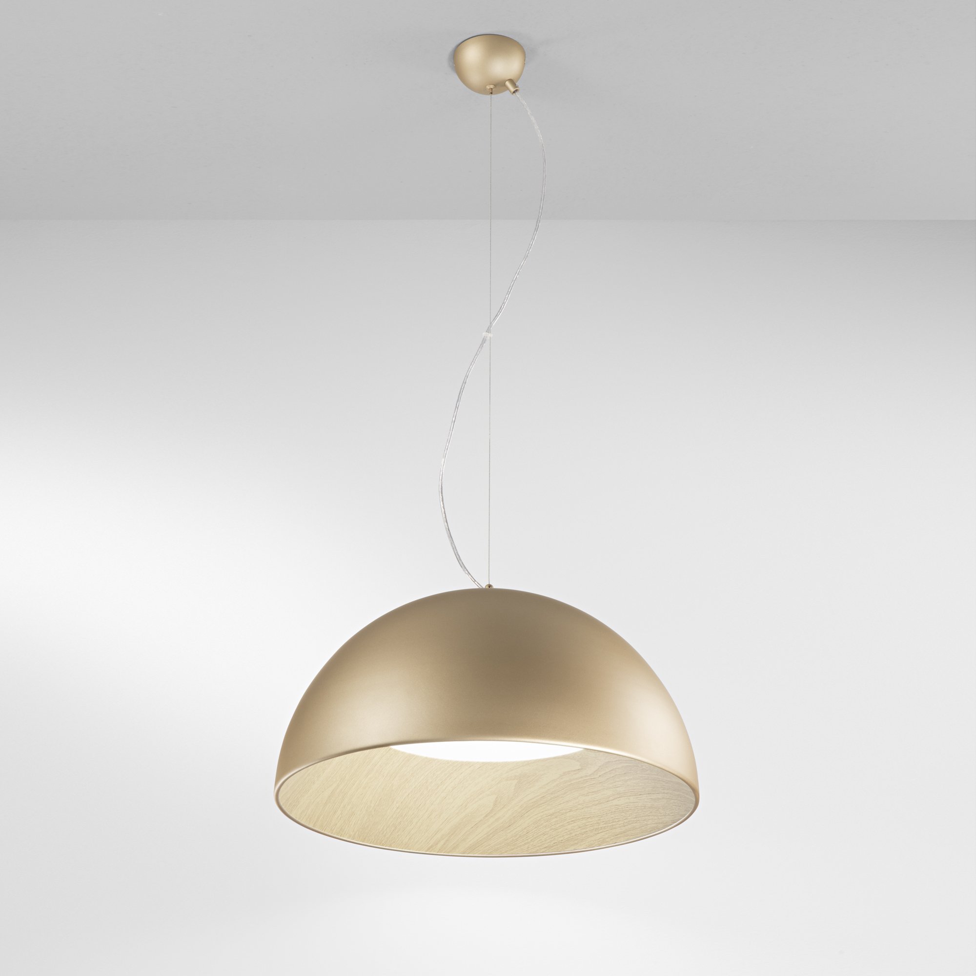 FAN LED-COCO-S50-ORO Závěsné LED svítidlo COCO zlatá, 40 W, 5250 lm, CCT, 50 x 187 cm - FANEUROPE (obrázek 5)