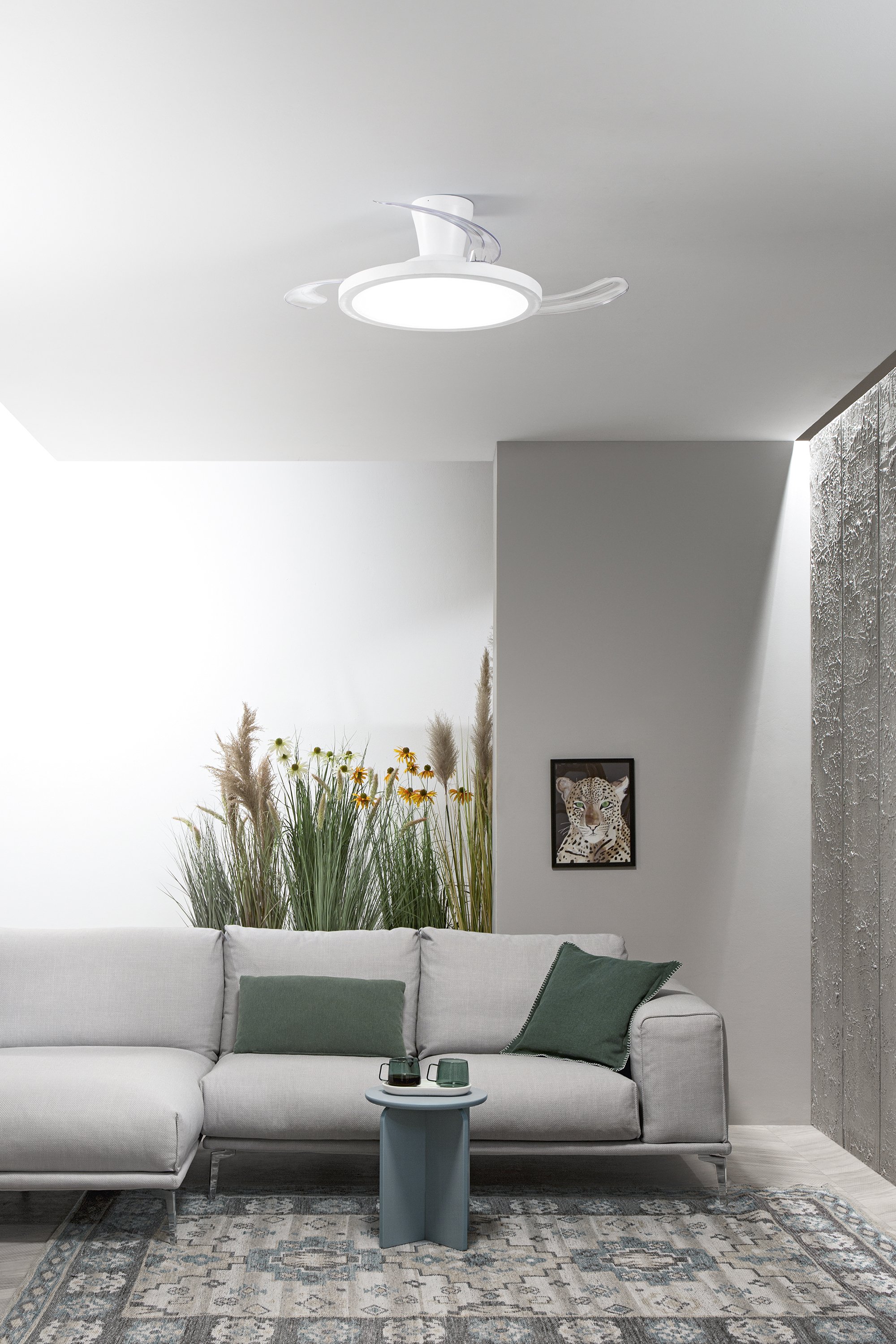 Obrázek produktu Stropní svítidlo Condor bílý LED ventilátor 40 W, 4050 lm, CCT stmívatelné s RGB, digitální ovládání s RF dálkovým ovladačem, 24 - FANEUROPE 5 Obrázek produktu Stropní svítidlo Condor bílý LED ventilátor 40 W, 4050 lm, CCT stmívatelné s RGB, digitální ovládání s RF dálkovým ovladačem, 24 - FANEUROPE 5
