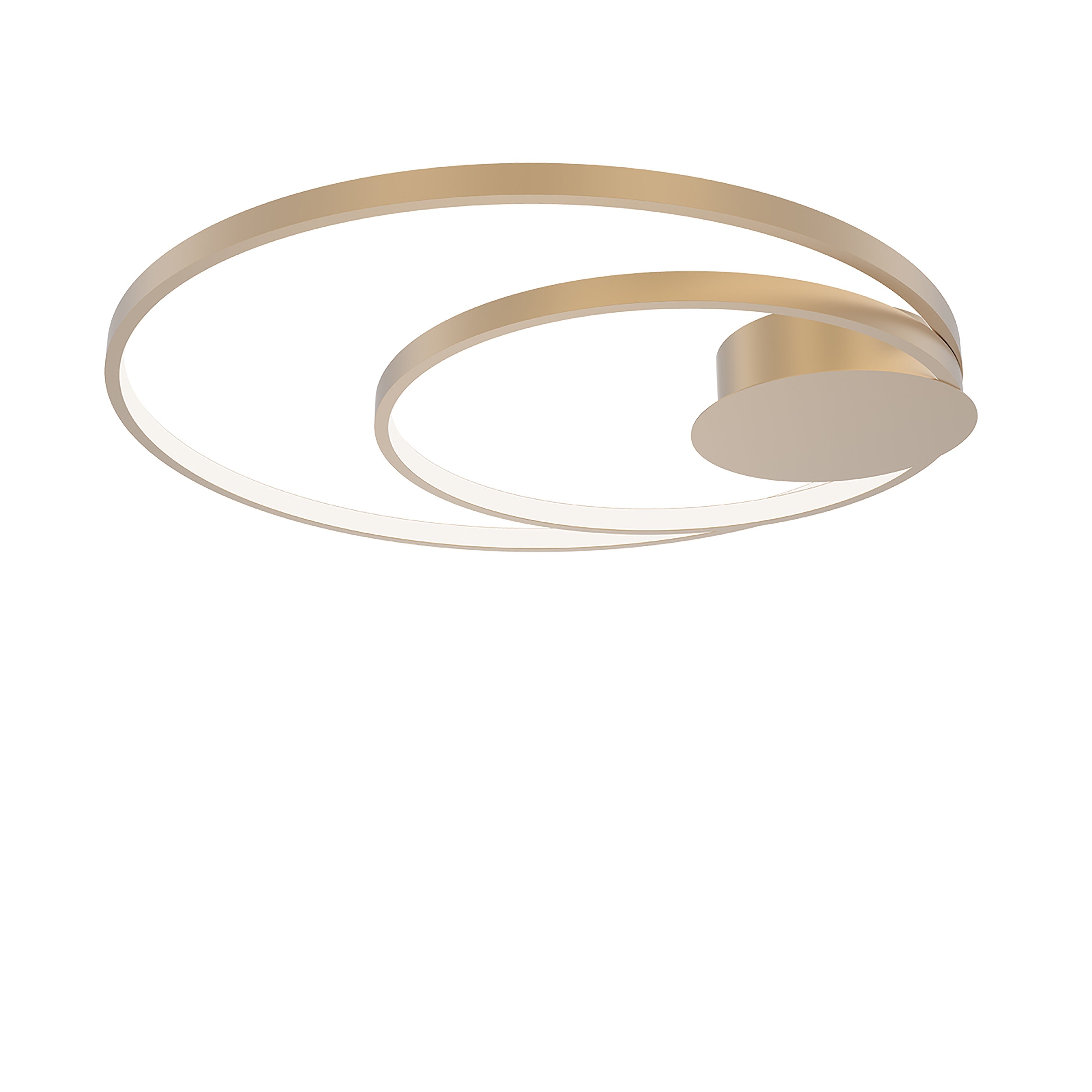 FAN LED-DIEM-PL-ORO Stropní LED svítidlo DIEM zlatá, 40 W, 5440 lm, CCT, 20 x 9 x 61,5 cm - FANEUROPE