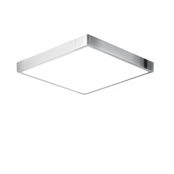 Obrázek pro produkt Koupelnové stropní svítidlo DOMO chrom, akrylát/hliník, 24 W, 2700 lm, 4000 K, IP44, 24 x 24 x 2,4 cm - FANEUROPE